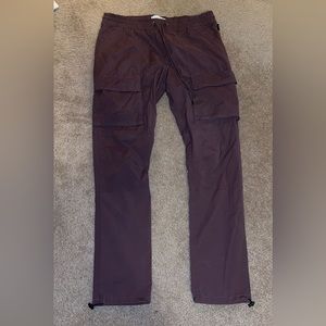 Men’s joggers, plum color. Worn once